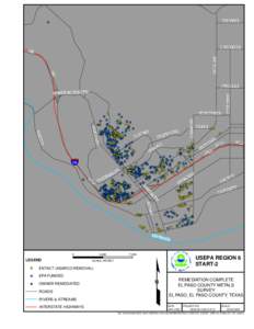 El Paso County Metals Site Remediation Survey Map