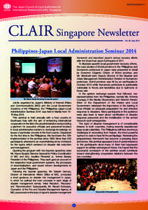 MIC(P[removed]CLAIR Singapore Newsletter Vol. 62 July. 2014