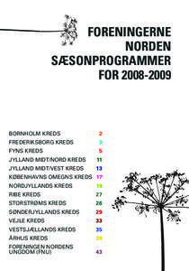 Foreningerne Norden Sæsonprogrammer forBORNHOLM KREDS