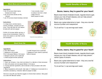 SuperFood Drive Recipes BEANS