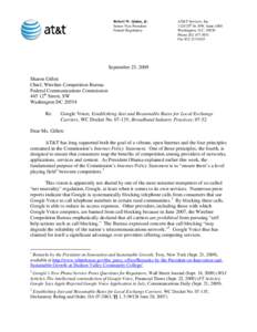 Questions from FCC Letter to AT&T re: Google Voice
