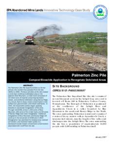 Palmerton Zinc Pile: Bompost/Biosolids Application to Revegetatio Defoliated Areas