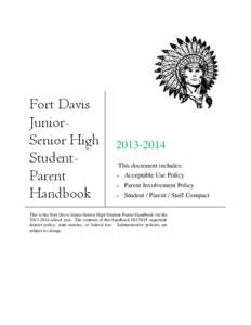 Fort Davis JuniorSenior High StudentParent Handbook[removed]