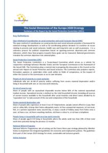 Microsoft Word - Briefing SPC  report on social dimension of EU 2020