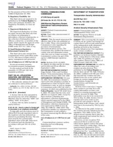 [removed]Federal Register / Vol. 67, No[removed]Wednesday, September 4, [removed]Rules and Regulations for the purposes of Executive Order[removed]of September 30, 1993.