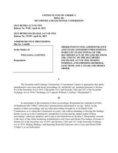 SEC filings / Financial regulation / Government / Securities Exchange Act / Securities Act / U.S. Securities and Exchange Commission / United States / Securities and Exchange Commission / Form 10-K / United States securities law / 73rd United States Congress / United States Securities and Exchange Commission