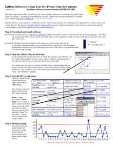 EpiData Software: Getting Your first Process Chart in 5 minutes J.Lauritsen v1.1 EpiData Software is non-commercial FREEWARE  This short step-step procedure will allow you to create a quality assurance or time-sequence g