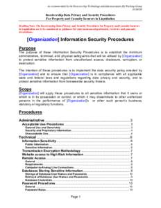 Microsoft Word - Receivership Data Privacy and Security Procedures[removed]doc