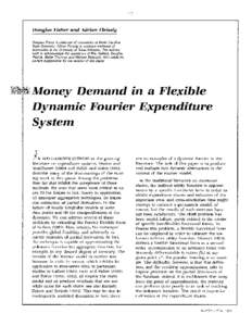 Money Demand in a Flexible Dynamic Fourier Expenditure System