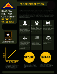 FORCE PROTECTION BAVARIA MILITARY COMMUNITY REDUCE YOUR RISK