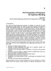 1 PVT Properties of Polymers for Injection Molding