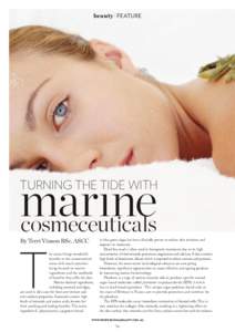 beauty feature  marine cosmeceuticals  Turning the tide with