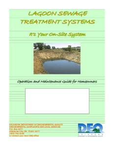 Lagoon Sewage Disposal Systems