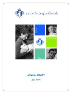 ANNUAL REPORT[removed] Our Mission To encourage, promote and provide mother-to-mother