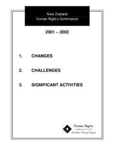 New Zealand 
Human Rights Commission Report to Seventh Annual Meeting