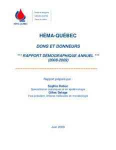 Microsoft Word - Rapport démographique[removed]doc