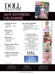 2014 Editorial Calendar February/March