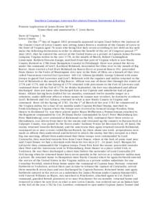 Southern Campaign American Revolution Pension Statements & Rosters Pension Application of James Brown S6718 Transcribed and annotated by C. Leon Harris State of Virginia } Ss. Lewis County }