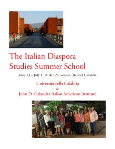 00. Italian Diaspora Studies Summer School