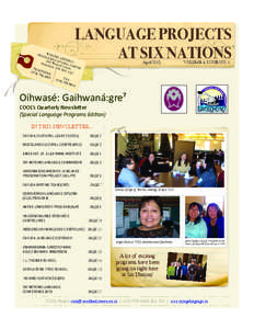 COOL Newsletter, Language Initiatives 2013, web version