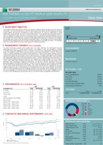 A BNP Paribas Investment Partner BNP PARIBAS L1 EQUITY WORLD LOW VOLATILITY Classic Share