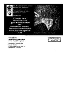 United States Department of the Interior BUREAU OF LAND MANAGEMENT Lakeview District Office P.O. Box[removed]Ninth Street S.) Lakeview, Oregon 97630