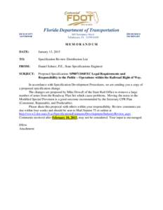 Florida Department of Transportation RICK SCOTT GOVERNOR 605 Suwannee Street Tallahassee, FL[removed]