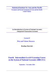 Index numbers / National accounts / Price indices / Economic data / Macroeconomics / Price index / Real versus nominal value / Inflation / Consumer price index / Statistics / Economics / Econometrics