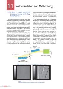 11 Instrumentation and Methodology 11-1 X - R a y P h a s e - C o n t r a s t Imaging Using an X-Ray HARP Camera  (a-Se) photoconductive target and is characterized by