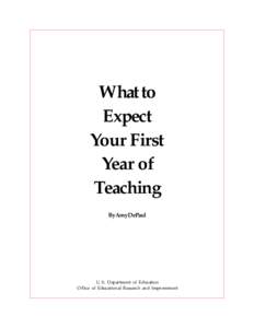 What to Expect Your First Year of Teaching By Amy DePaul