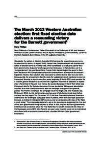 Mark McGowan / Political geography / Earth / Pacific Ocean / Members of the Western Australian Legislative Assembly / Alan Carpenter / Australia