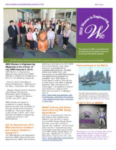 IEEE WOMEN IN ENGINEERING NEWSLETTER  JULY[removed]