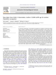 New dates from Ushki-1, Kamchatka, confirm 13,000calBP age for earliest Paleolithic occupation