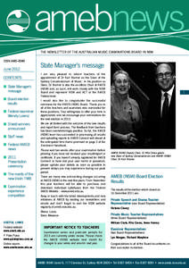 AMEB Newsletter - June 2012