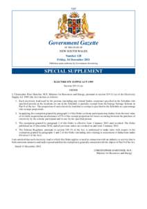 7257  Government Gazette OF THE STATE OF  NEW SOUTH WALES