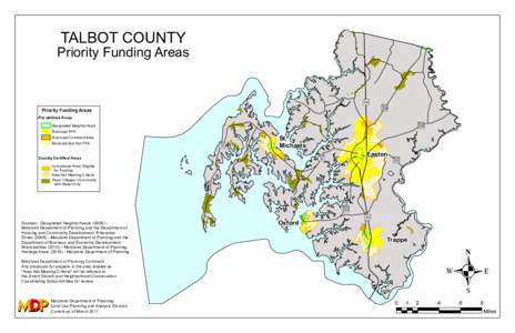 TALBOT COUNTY  Priority Funding Areas I |