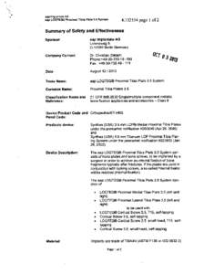 eap Implantate AG  aap LOOTEQII Proximal Tibia Plate 3.5 System K[removed]page 1of 2