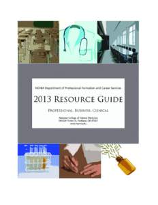 NCNM Department of Professional Formation and Career Services[removed]Resource Guide Section 1: General Information 4