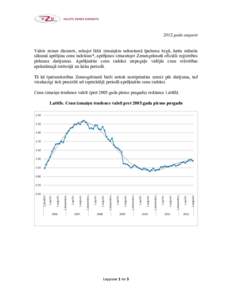 2012.gada augusts Valsts zemes dienests, sekojot līdzi izmaiņām nekustamā īpašuma tirgū, katra mēneša sākumā aprēķina cenu indeksus*, aprēķinos izmantojot Zemesgrāmatā oficiāli reģistrētos pirkuma dar