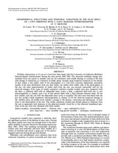 THE ASTROPHYSICAL JOURNAL, 488 : 807È826, 1997 October[removed]The American Astronomical Society. All rights reserved. Printed in U.S.A. NONSPHERICAL STRUCTURES AND TEMPORAL VARIATIONS IN THE DUST SHELL OF o CETI OBS