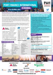 PORT FINANCE INTERNATIONAL 29 & 30 APRIL 2015 ISTANBUL  #pfiistanbul