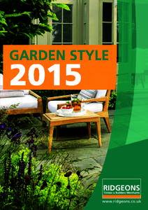 GARDEN STYLE  2015 Welcome to