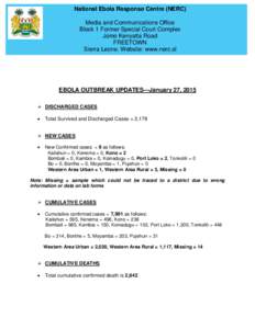 Africa / Geography of Sierra Leone / Subdivisions of Sierra Leone / Eastern Province /  Sierra Leone / Sierra Leone / Bombali District / Koinadugu District / Tonkolili District / Ebola virus disease / Districts of Sierra Leone / Northern Province /  Sierra Leone / Geography of Africa