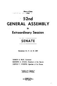 Journal of the Senate of the General Assembly of the State of Iowa