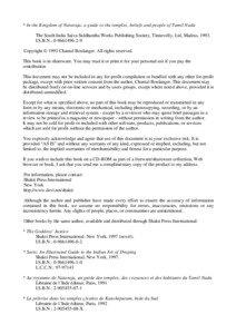 * In the Kingdom of Nataraja, a guide to the temples, beliefs and people of Tamil Nadu The South India Saiva Siddhantha Works Publishing Society, Tinnevelly, Ltd, Madras, 1993. I.S.B.N.: [removed]
