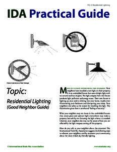 PG 3: Residential Lighting  IDA Practical Guide Fixture illustrations by Peter Talmage