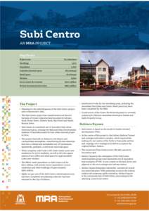 Subi Centro AN MRA PROJECT Subiaco Square Key Facts Project area