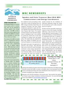 MARCH[removed]WRC NEWSBRIEFS WINDHAM REGIONAL COMMISSION