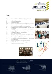 UFI INFO June 2014 Page  2