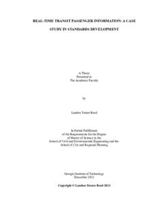 General Transit Feed Specification / Sustainable transport / Transportation planning / Open standard / Public transport / Georgia / American National Standards Institute / Vehicular communication systems / Technology / Transport / Standards organizations